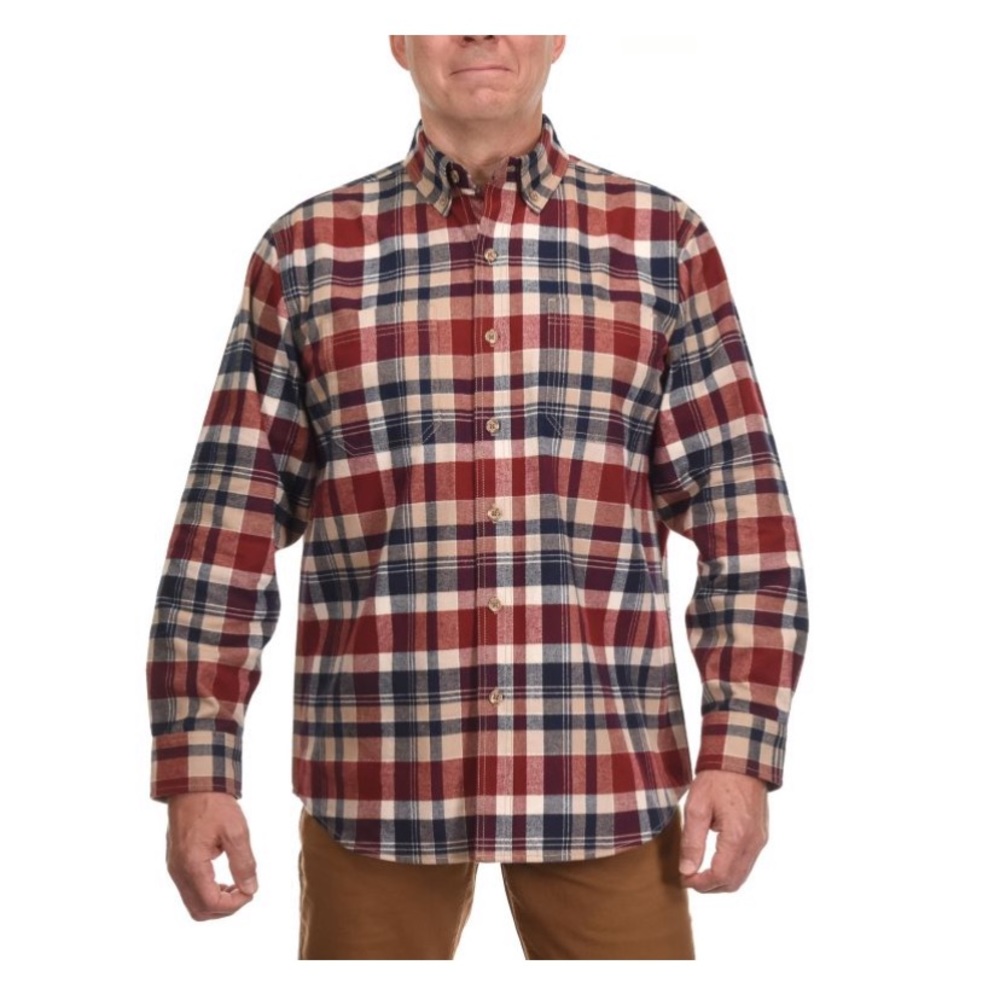 Ridgecut Men's Long Sleeve Heavy Flannel Shirt